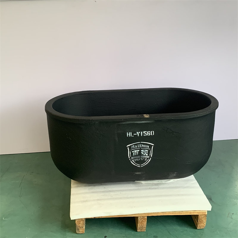 Customizability Oval Type Crucible Metal Melting Silicon Graphite Carbide Uniform Heat Distribution