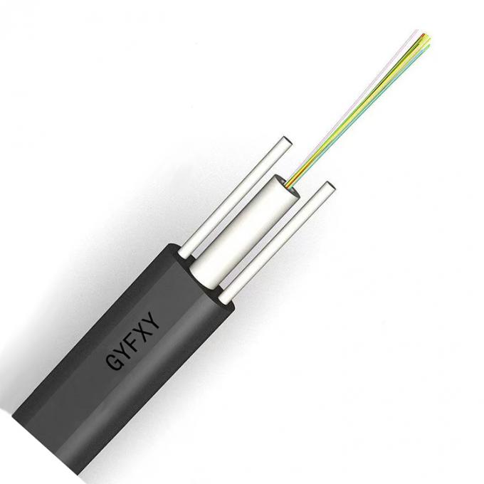 Outdoor GYFXTY Flat Fiber Optic Cable 8 Core 12 Core GYFXTBY Single Mode 0