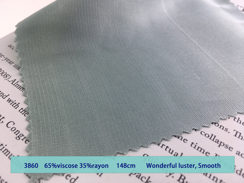 soft Wave Pattern 35% Rayon 65% Viscose Woven Fabric 140-160gsm