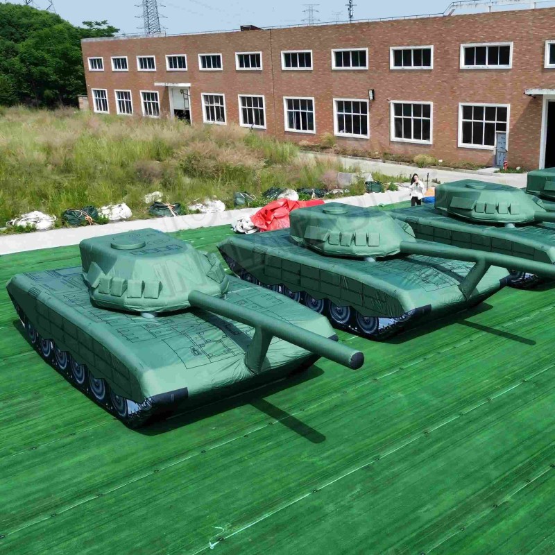 Inflatable Tank Decoy Training Target Armored Vehicle Replica Custom Simulation Display Model Outdoor Project Structure
