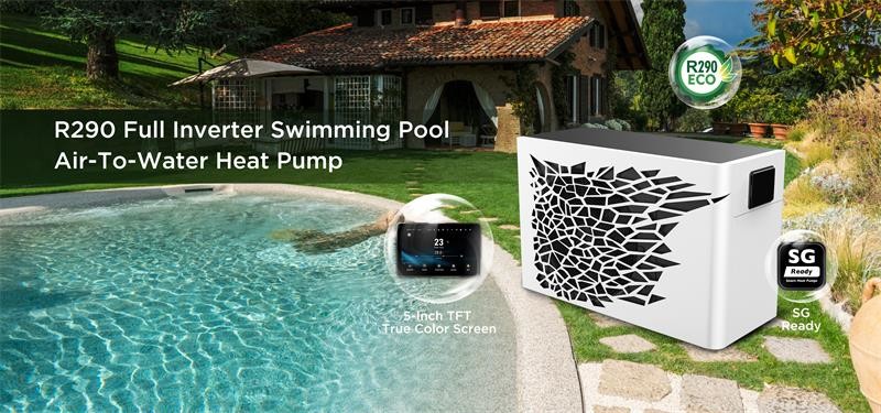 5KW R290 High Efficiency Inverter Swimming Pool Heat Pump Water Heater