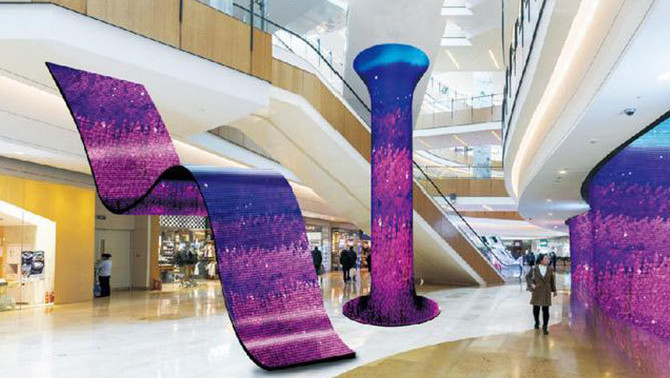 High Definition Creative LED Display For Building Facades With Flexible P2.5mm Modules And High Brightness