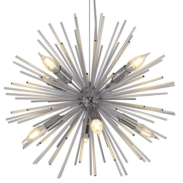 Hedgehog Ball Chandelier American Living Room Dining Room Sunburst Starburst Chandelier （WH-AP-656）