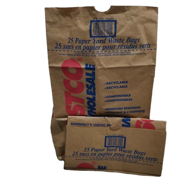 Accept Custom Multiwall Paper Yard Waste Bags 100% Biodegradable