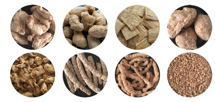 Protein Textured Food Production Line Making Machine for Soya Chunks Food in Food
