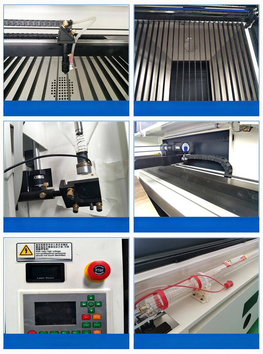 Plastic Acrylic CO2 Laser Engraving Machine 1390 1610 100W 130W With Ruida Control System
