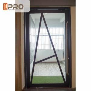 Quality Floor Spring Aluminum Pivot Doors For Interior House Customized Size Front pivot Doors pivot Glass door Glass pivot door for sale