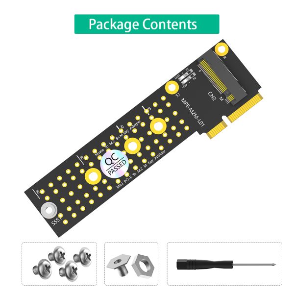 New Version M.2 (NGFF) NVME SSD to Mini PCI-e Adapter