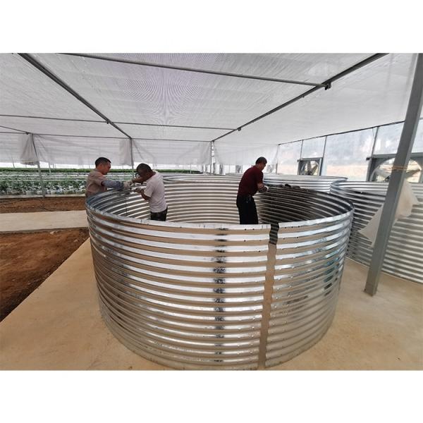 Customized Galvanized Fish Pond High Capacity For Commercial Farming