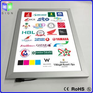Advertisement LED Poster Frame Light Box Wall Mounted 3D Laser Engraving