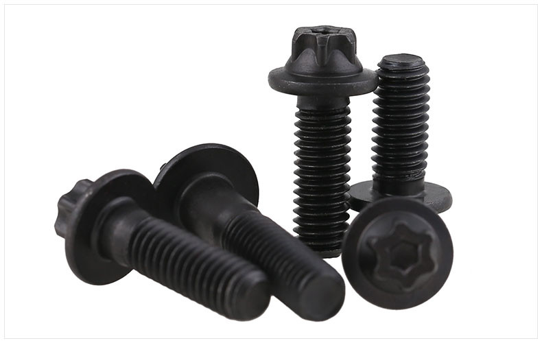 ASTM A574 Class 12.9 Alloy Steel 12-Point Screws Alloy Steel Torx Socket Flange Screws