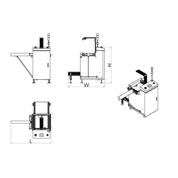Single Magazine PCB Handling Equipment , Auto Single PCB Loader Machine