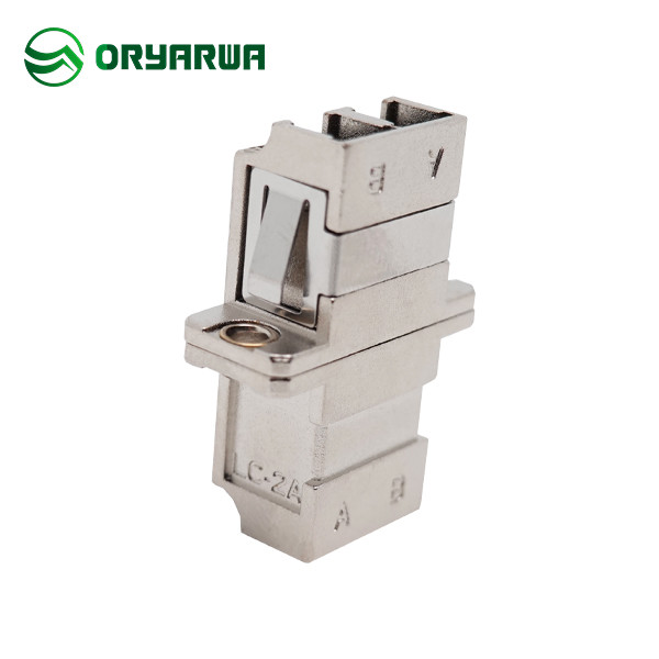 SM MM Duplex Metal LC Fiber Optic Adapter Low Insertion Loss 0.2dB