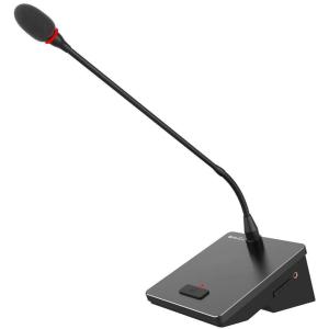 HUAIN Wired Removable Base 3 Pin Table Condenser Gooseneck Microphone