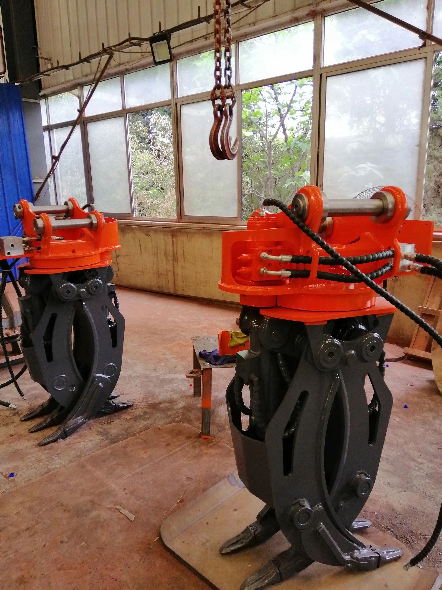 10 - 25 Ton Excavator Hydraulic Grapple Kobelco SK250 SK260 Forestry Machinery