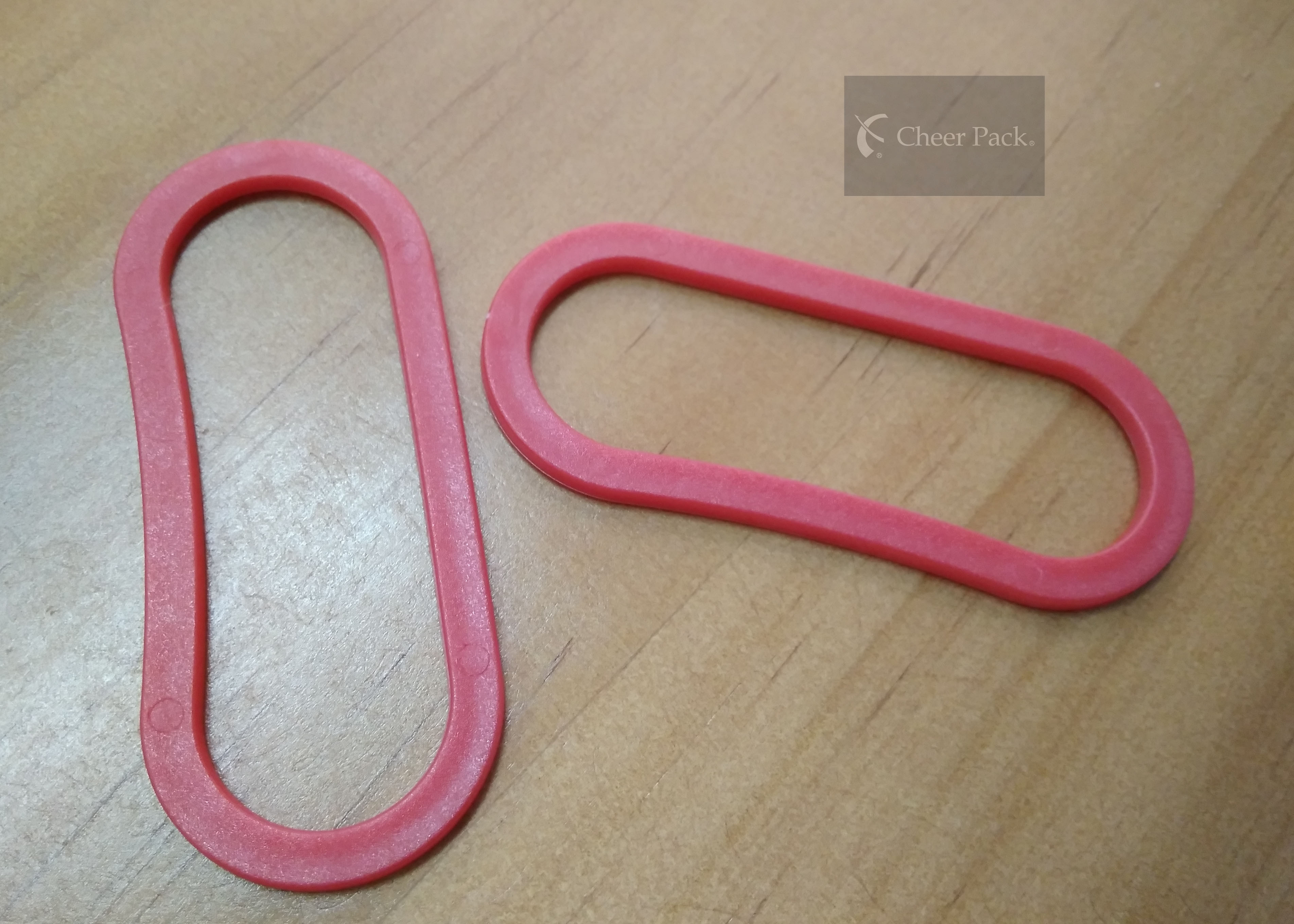 1.1 Gram Small Plastic Shopping Bag Handles , 75*22.5 Mm Inner Size