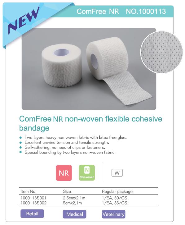 CE Non-wowen Medical Self Adhesive Bandage Wrap 4cm for Sports, Hand & Leg Guard