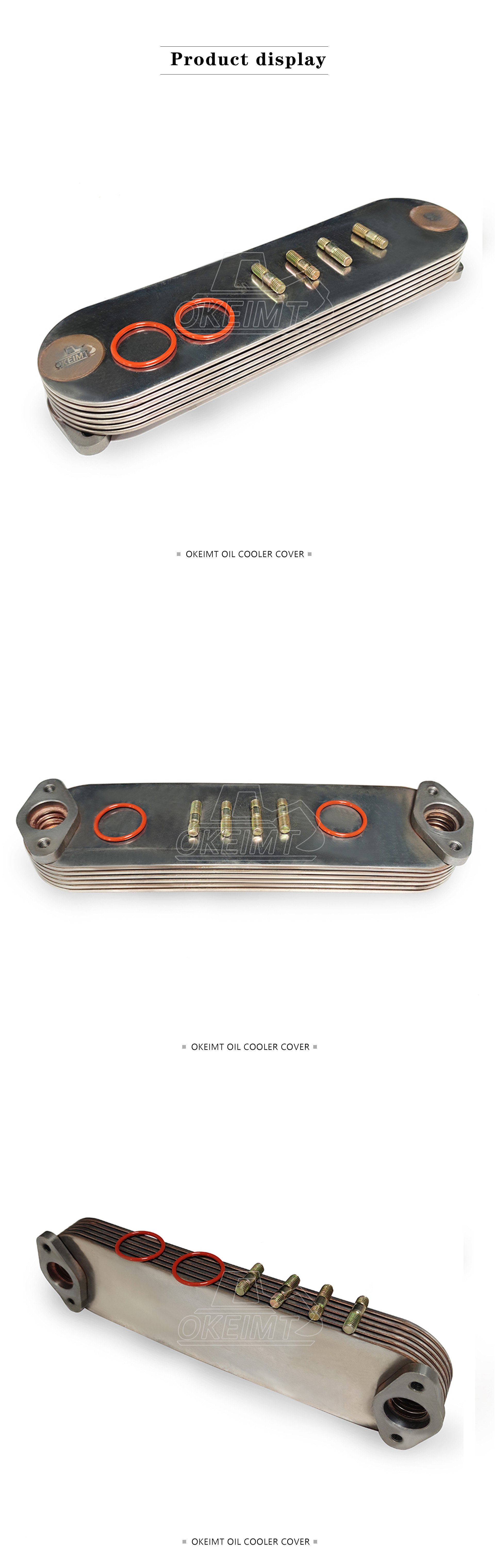 6P Engine Oil Cooler 1-21723039-0 For Isuzu 6SA1 6SD1 Hitachi Excavator EX300-2 EX300-3 EX300-5
