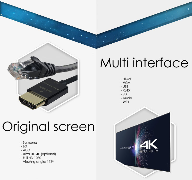 47inch multi touch screen standy kiosk with pocket brochure for AD
