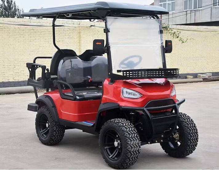 OEM New 4 Seaters Golf Cart 4 Wheels Certificated 60v 100ah Lead-Acid Battery Minimum turning radius 5000mm