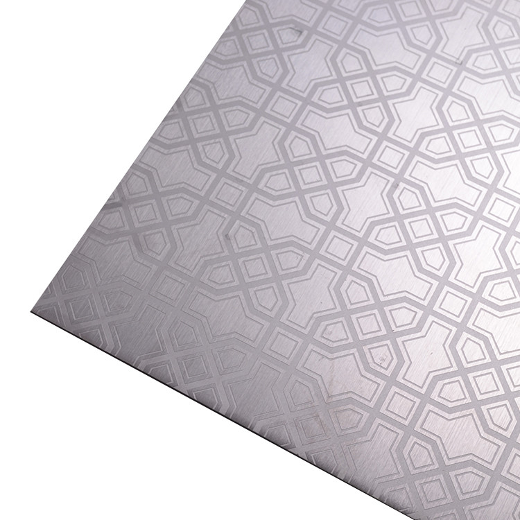 316 Decorative Etched Stainless Steel Sheet Elevator Cladding Plate