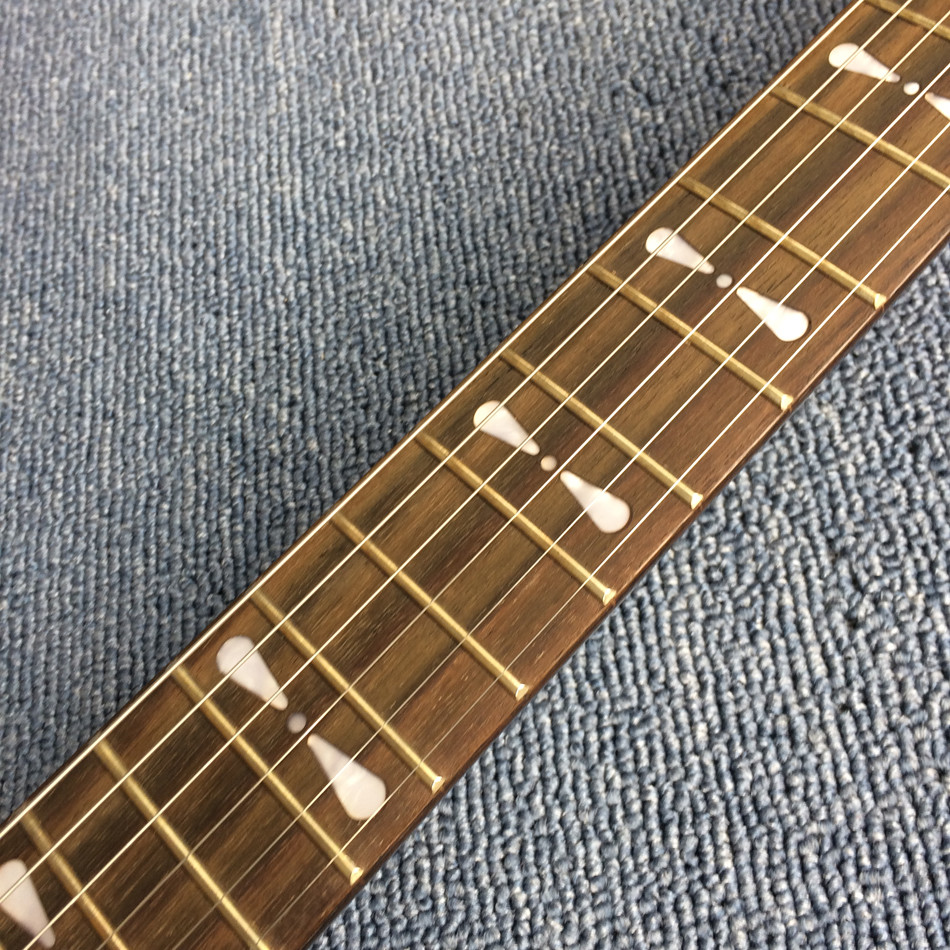High-quality custom V style electric guitar, rosewood fingerboard ,Black and white color, Chrome hardware