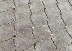 Quality High Strength 50cm*50cm Stainless Steel Wire Rope Net Silver for sale