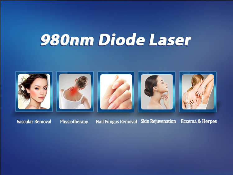 spider veins vascular vein removal nail fungus 980nm diode laser therapy machine for toe nail fungus treatment
