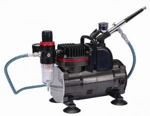 Quality Silent Portable Airbrush Air Compressor With Classic Silver Color TC-812K for sale