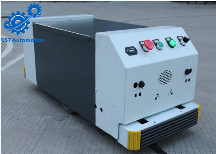 Single Way Tugger Type AGV Car , Carbon Steel Automated Guided Vehicle Robot