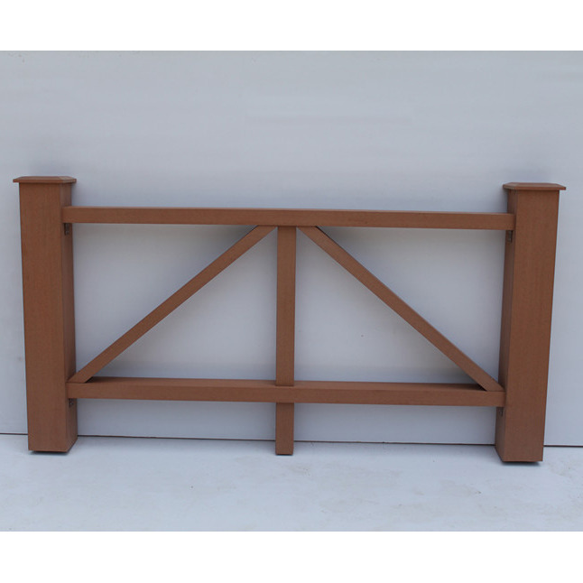 Easily Assembled Custom Logo Decorative Garden Waterproof Natural Wooden WPC Fencing