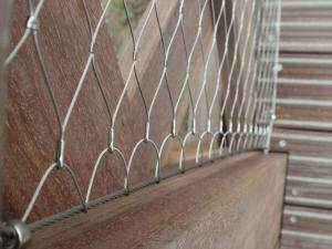 China Ferrule And Knotted Rope Wire Stainless Steel Balustrade Mesh For Security Garden Fence Netting on sale
