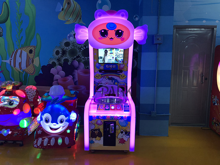 Video Hit Hammer Coin Pusher Arcade Machine Attractive And Exciting