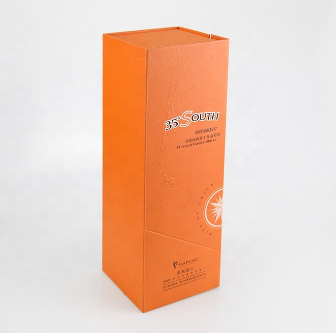 Custom Logo Printed Color Box Magnet Wine Box Gift Packaging Box For Wine Storage