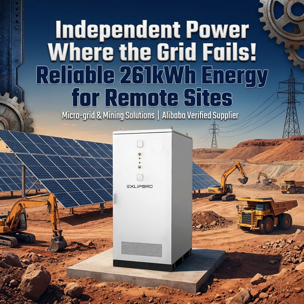125kW/261kWh Liquid Cooling BESS with Off-grid Capability for Mining and Remote Areas