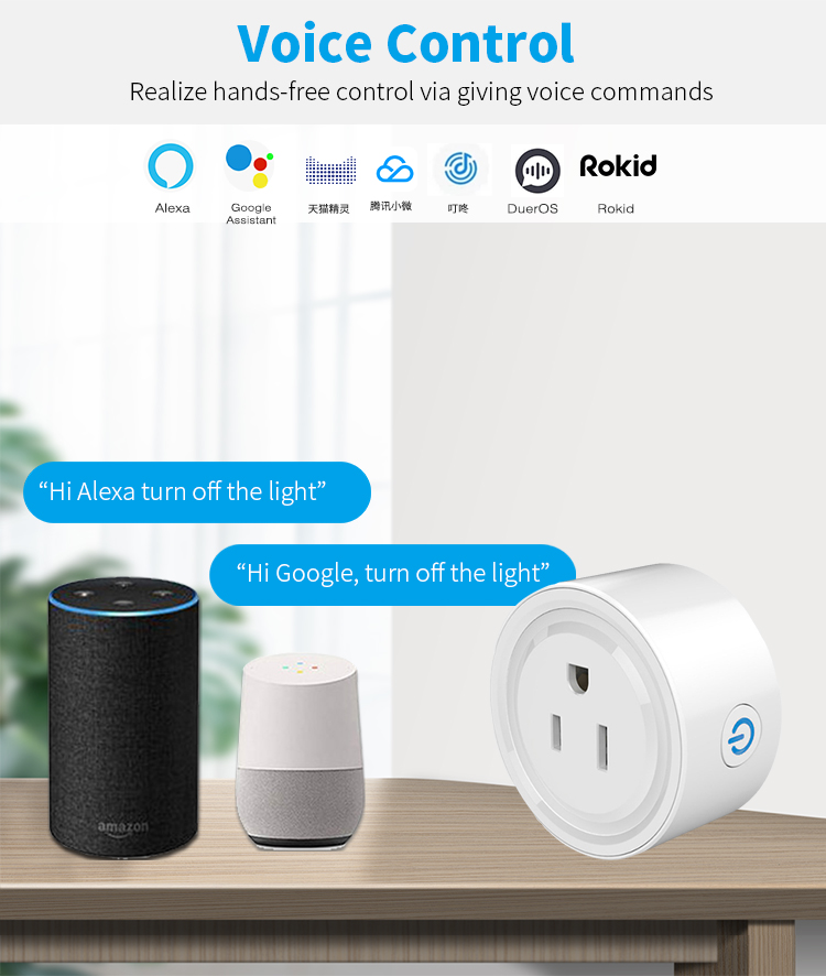 US Plug WIFI Smart Socket 16A Adapter Smart Life Tuya Wifi Plug Socket