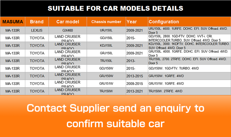LEXUS GX460 Suspension Arm Assy MA-133R by MASUMA Manufacturing 4877060010 48770-60010