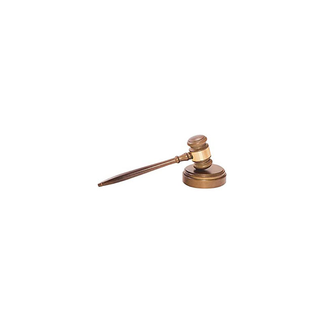 Factory Custom Solid Wooden Gavel Hammer Sound Block Set For Lawyer Judge