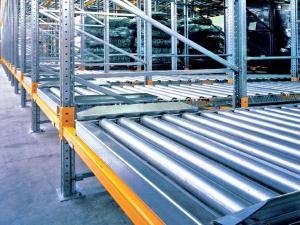 China High Capacity Gravity Flow Racks Roller Warehouse Storage OEM on sale