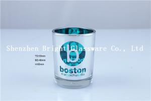 Quality Electroplating Color Glass Candle Holder for sale