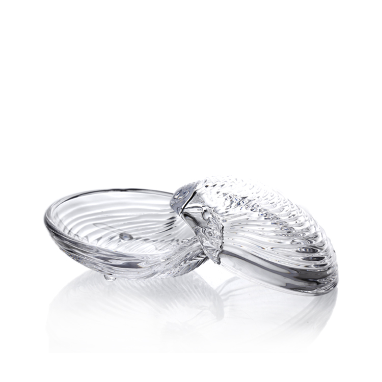 Shell Shape Creative Kitchen Tabletop Wholesale Factory Price High Quality Clear Butter Dish Set