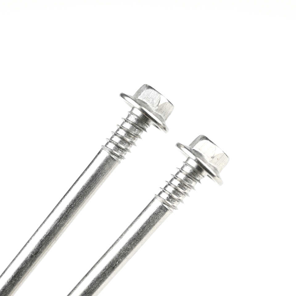 5.5x185mm ZINC Finish Steel Structure Self Tapping Screw with 5 Point Hexagon Head Washer