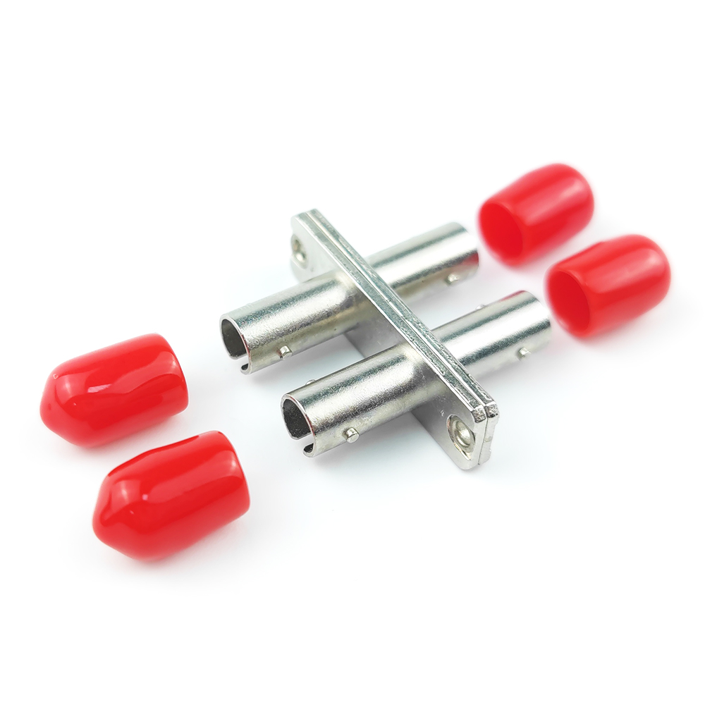 Zinc Alloy Plastic Material Circular Simplex ST UPC Optic Fiber Adapter with 5 Time