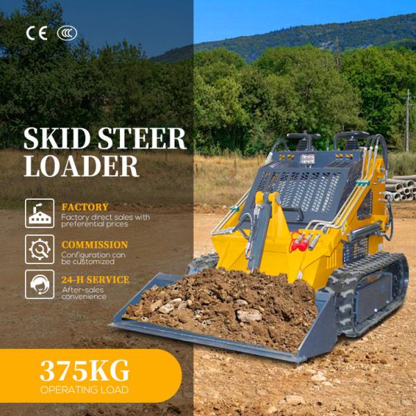 Adjustable Skid Steer Loader for Fast and Efficient Material Handling and Excavation Skid Steer Loader