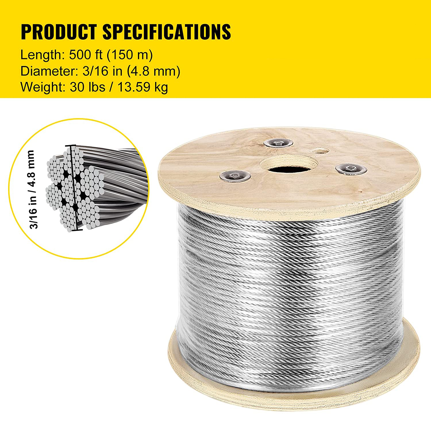 Stainless Galvanized Wire Rope for Cold Heading Steel in Construction Applications