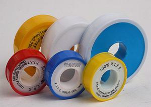 Quality Cold - Resistance PTFE Thread Seal Tape For Chemical Industry , Yellow PTFE Tape for sale
