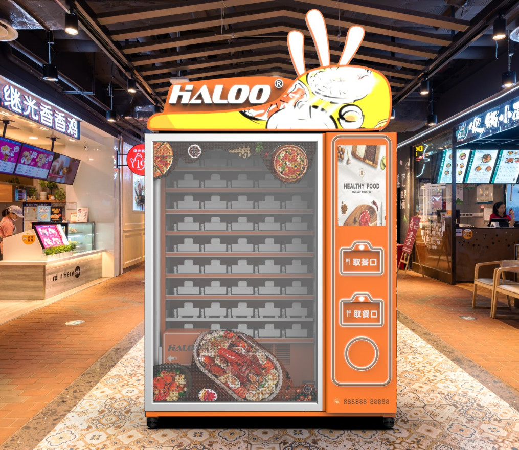 Ready To Eat Fresh Food Vending Machine With Automatic Heating