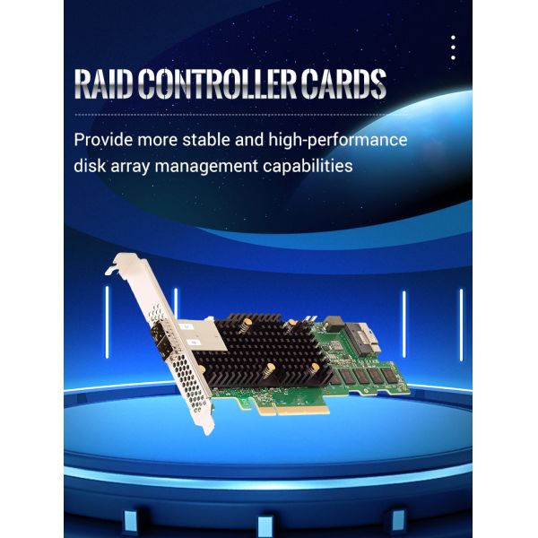 Broadcom 9600W-16e HBA Card, 16-Port External, 12Gb/s SAS/SATA IT Mode Storage Expansion Card, PCIe 4.0