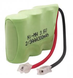 Quality Rechargeable 3.6V 300mAh Ni Mh Battery Packs 500Cycles 2AAA 3AAA Size for sale