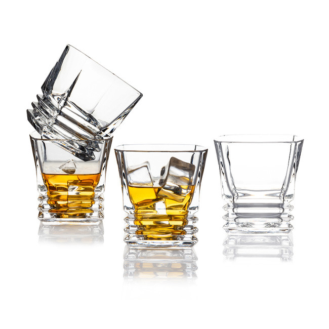 Lead Free Crystal Whiskey Decanter And Glass Set Vintage Store And Serve Whiskey